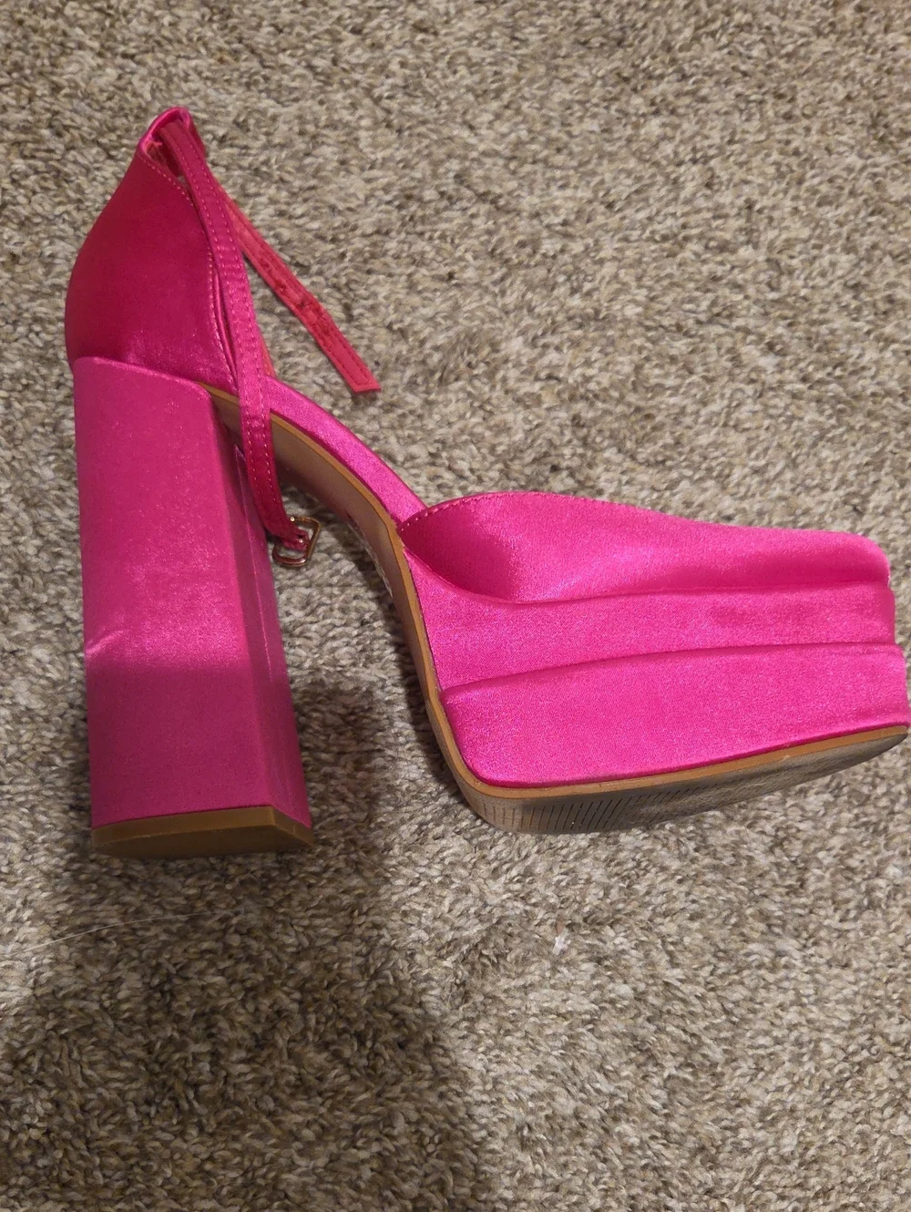 Women's Hot Pink Platform Heels